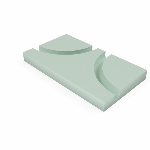 Anschlussplatte 180°