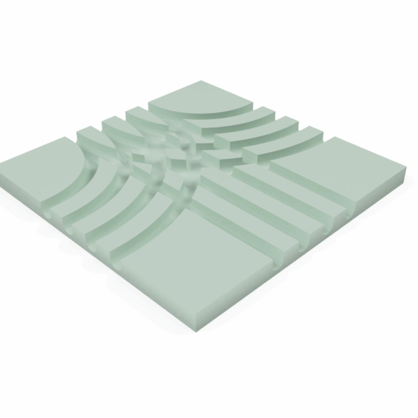 Verteilplatte 90°:  300mm x 300mm x 20mm